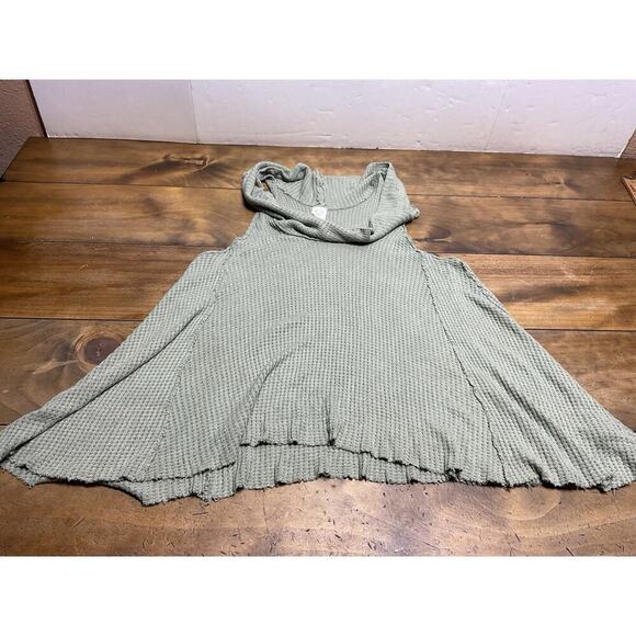 Free People Tops - We The Free Cowl Neck Tank Top Sleeveless Waffle Knit Casual Comfy Sz S